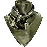 Zando Western Scarf for Men & Women | Cowboy Bandana in Solid Colors 35 Inch | Neck & Head Scarf for Western Style