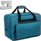 Sewing Machine Carrying Case with Padded Handles, Large Sewing Machine Bag | Suitable for Most Standard Household Sewing Machines Compatible with Singer, Brother, Janome - Peacock Blue