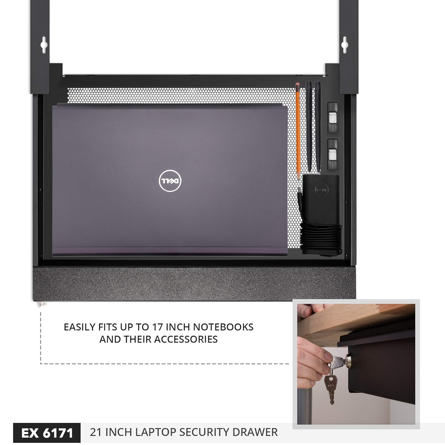Penn Elcom Laptop Security Drawer 550mm Amazon Co Uk Electronics