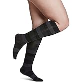 Sigvaris Women's Microfiber Patterns 143 Calf High Compression Socks 15-20mmHg