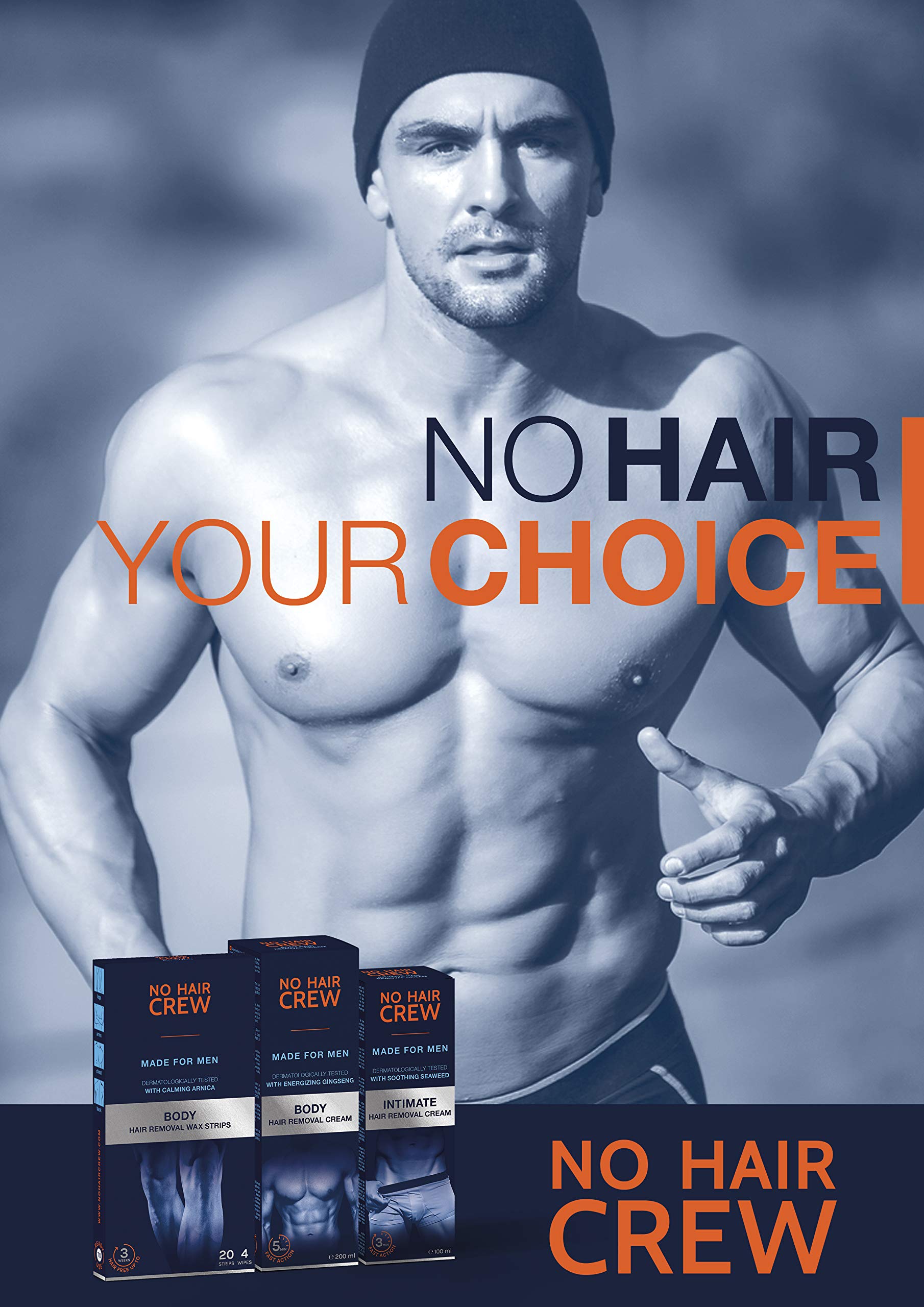 No Hair Crew Premium Intimate Hair Removal Cream Extra Gentle