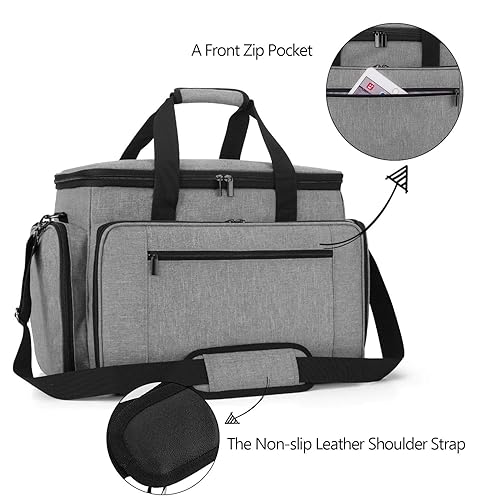 Luxja Sewing Machine Carrying Bag with Sewing Accessories