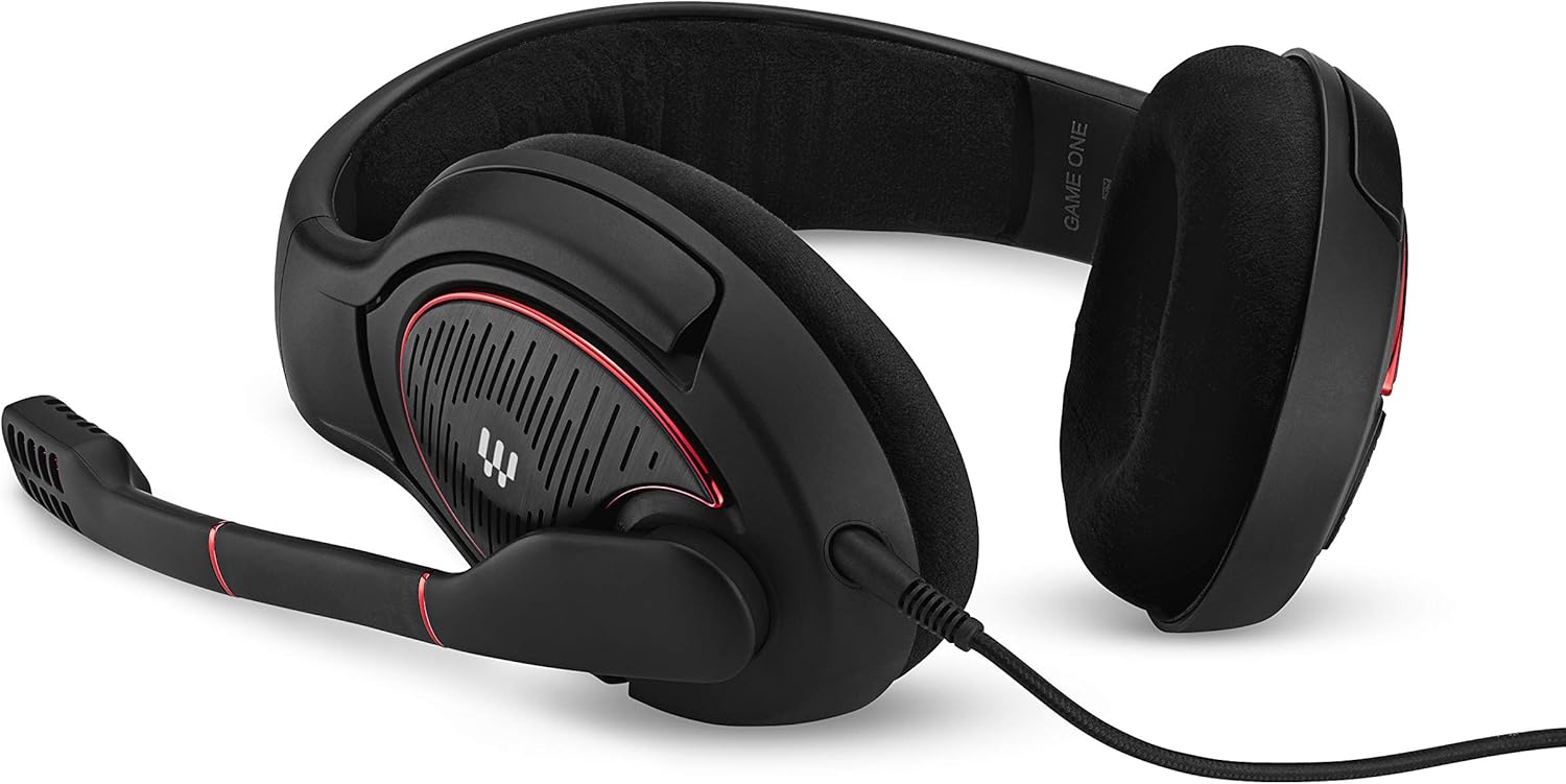Amazon Co Jp Epos ゼンハイザー Sennheiser Game One Pcゲーミングヘッドセット ノイズキャンセリング ブラック 国内正規品 ゲーム