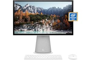 HP Chromebase 21.5" All-in-One Desktop, Intel Pentium Gold 6405U Processor, 4 GB RAM, 128 GB SSD, Rotating Full HD IPS Touchs