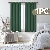 Deconovo Window Treatment Thermal Insulated Curtain 1 Panel Dark Forest 52x63 view 3