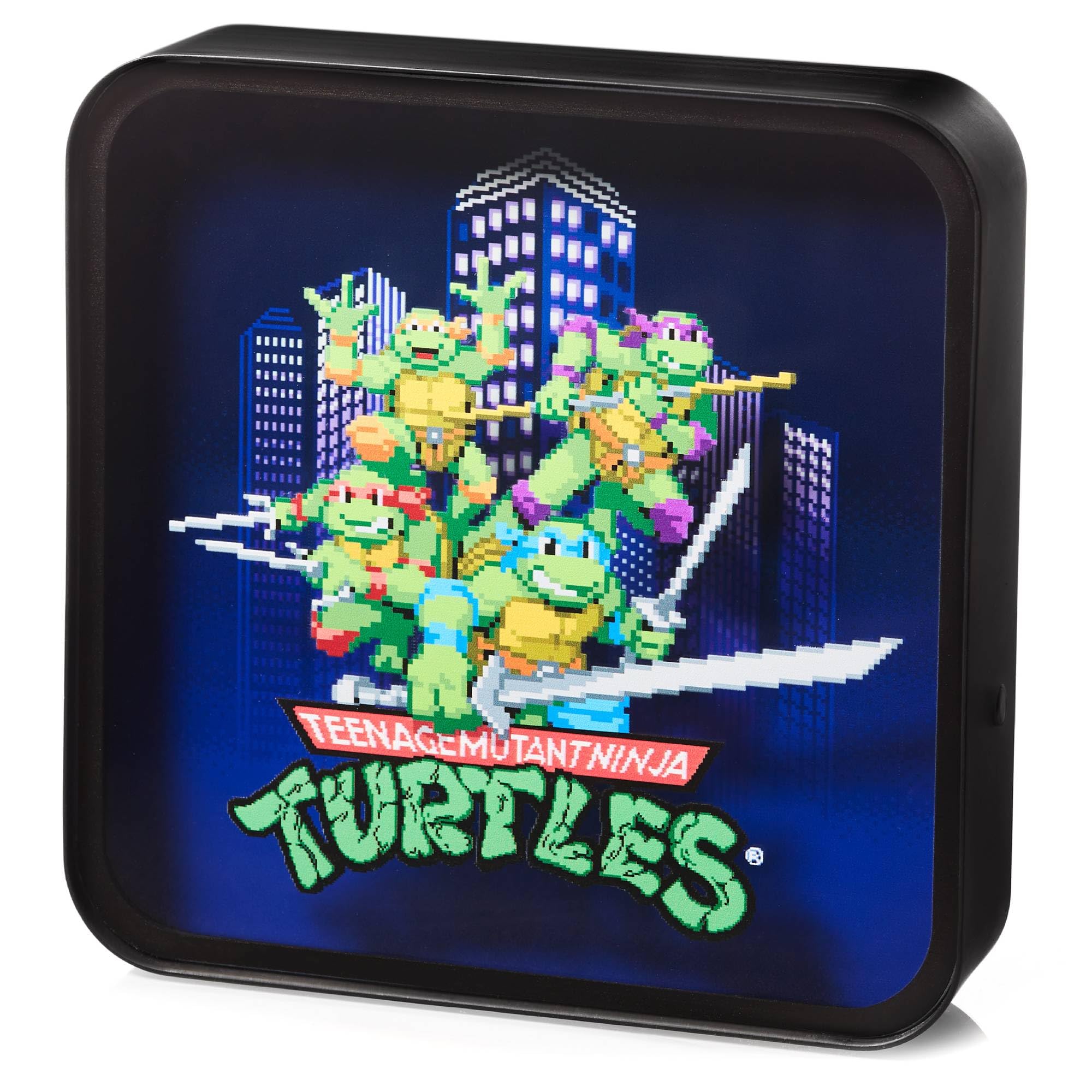 Numskull Official TMNT Acrylic Logo Desk Lamp Wall Light for Bedroom, Office, Home, Study, Work - Official Teenage Mutant Ninja Turtles Merchandise
