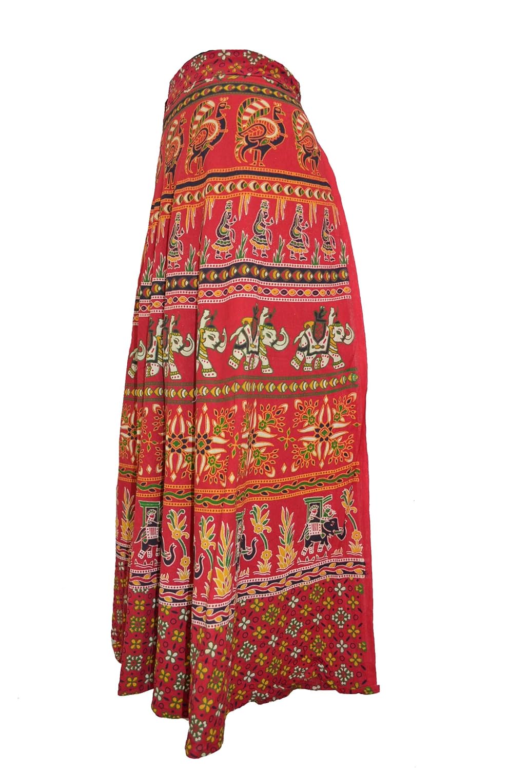 chanchal women's cotton skirt (chnchlwrpski07a_red_free size)