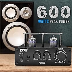 Pyle Bluetooth Tube Amplifier Stereo Receiver