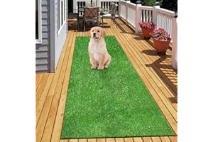 PENFHF Artificial Turf Grass 4 FT x 6 FT, Fake Grass Synthetic Rug Outdoor Indoor 0.8" Pile, Realistic Grass Carpet Mat with Drainage for Dogs, Patio, Balcony, Backyard, Custom Size