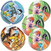 Wings of Fire Party Supplies - 40PCS Tableware Set for 20 Guests, Birthday Decorations for Theme Party