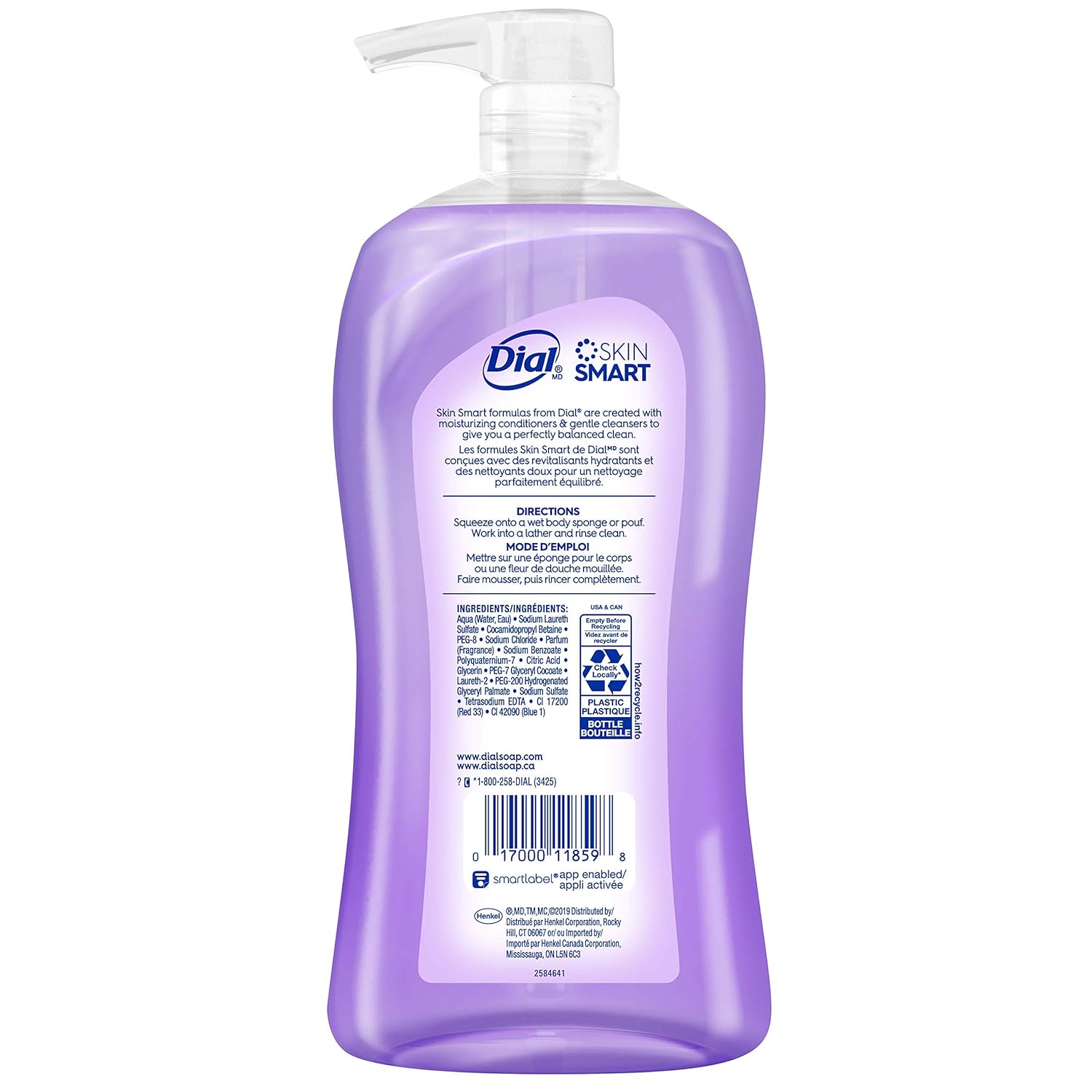Dial Body Wash, Lavender & Jasmine, 32 Fluid Ounces ( Pack May Vary ) : Beauty
