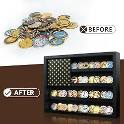 TJWZXX Challenge Coin Holder Display Case Wall
