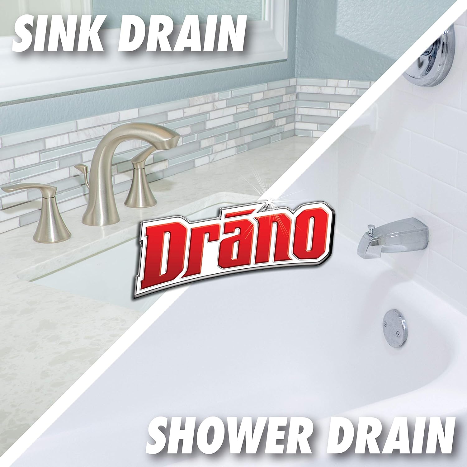 Drano Max Gel Drain Clog Remover and Cleaner for Shower or Sink Drains, Unclogs and Removes Hair, Soap Scum, Blockages, 80 oz- Pack of 2: Health & Personal Care