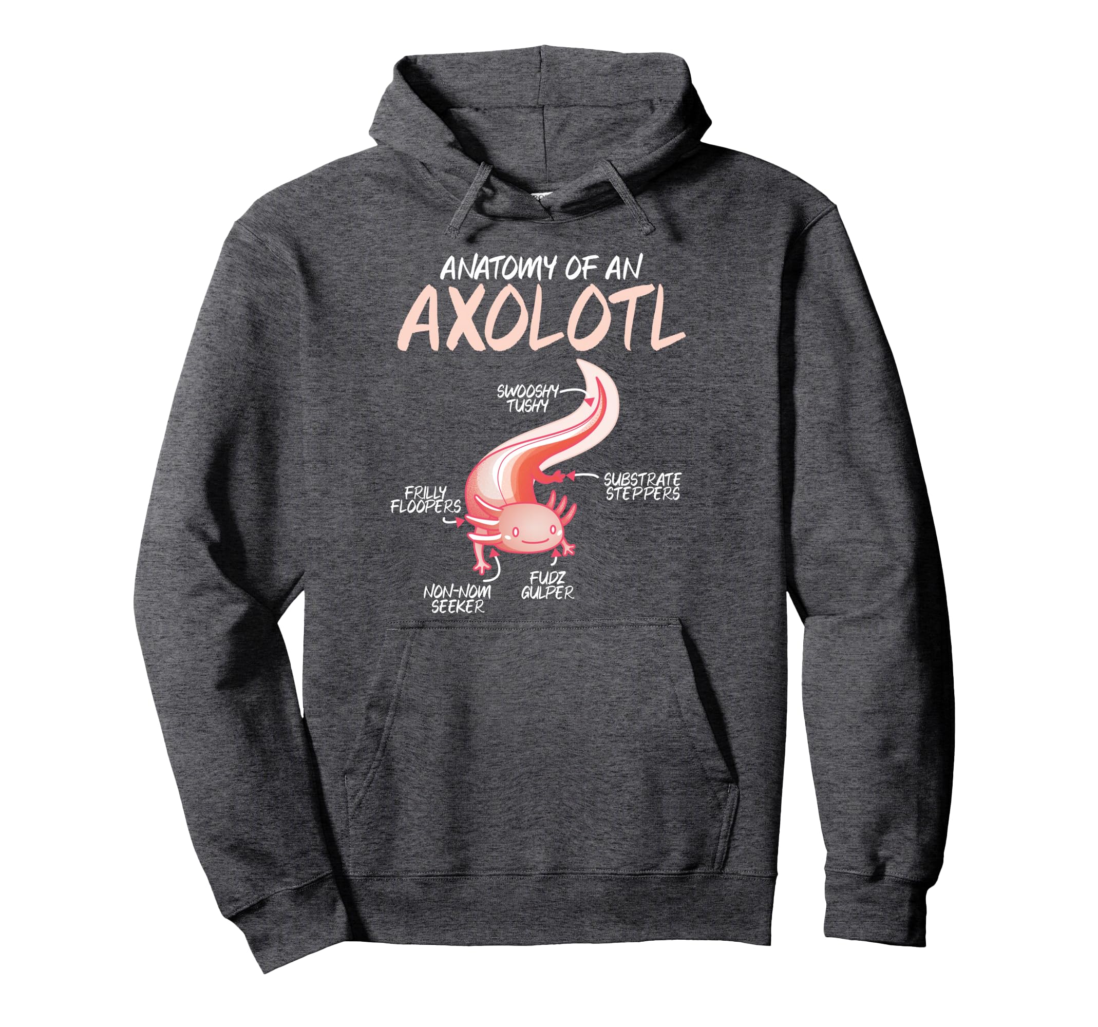 Anatomy Of Axolotl Kids Pet Animal Fishkeeping Aquarium Pullover Hoodie