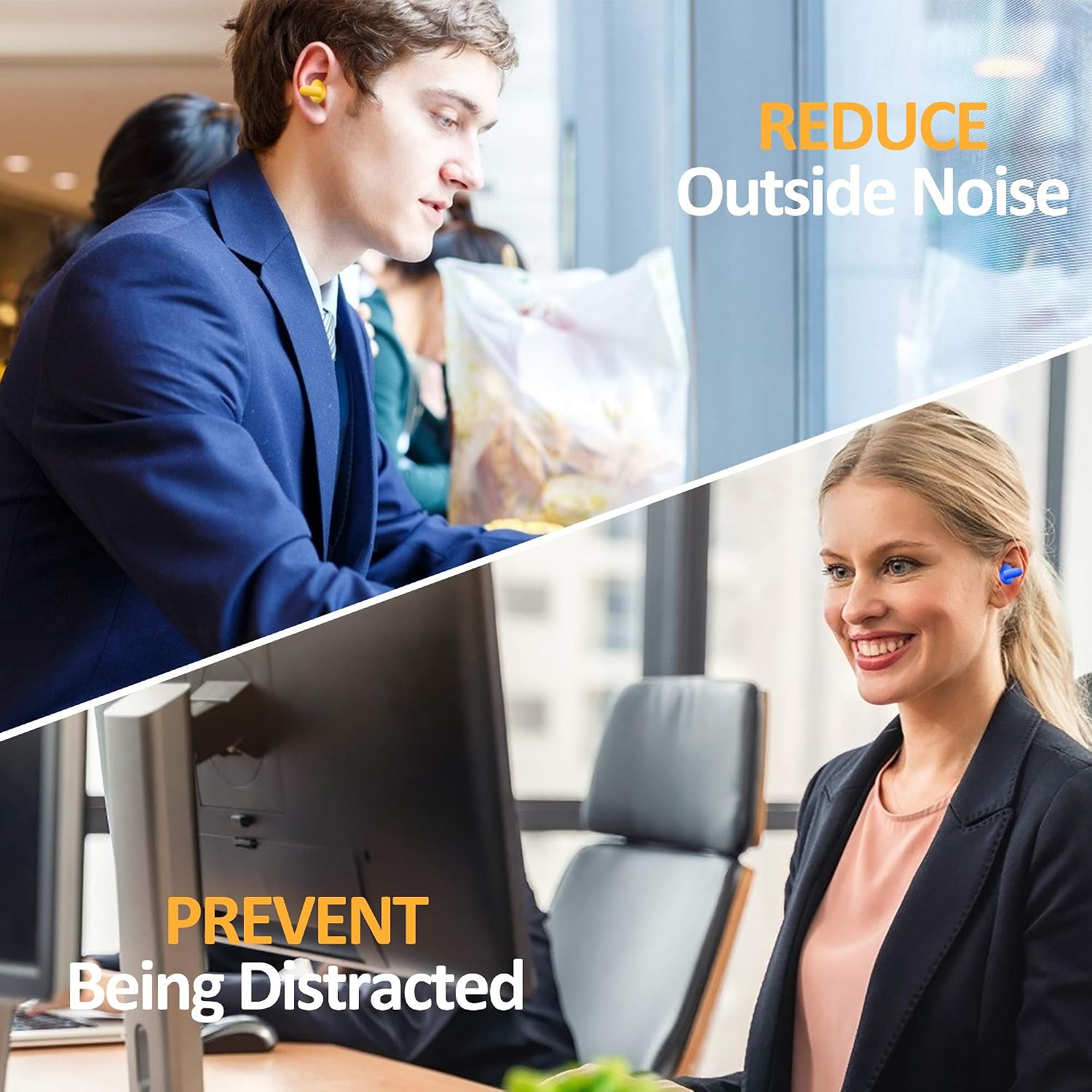 Ear Plugs for Sleeping Earplugs Reusable Soft Noise Cancelling for Adults Kids Sleeping Swimming Study Travel Concerts Assorted Color 5 works - Image 4