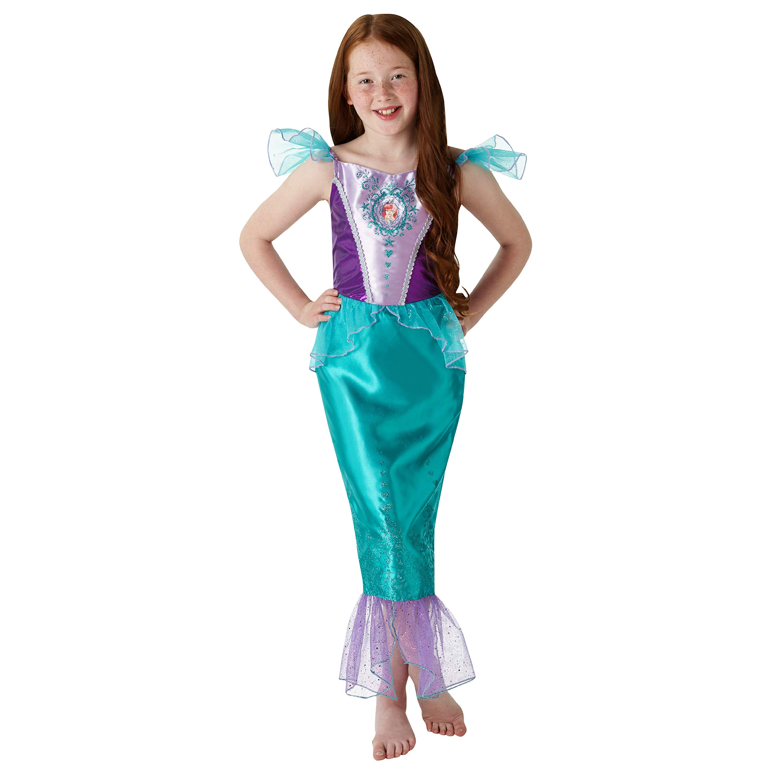 Rubie's 640717 Official Disney Princess Ariel Gem Costume, Girls, Age 9-10 Years, Height 140 cm