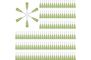 Honoson 150 Pieces Industrial Blunt Tip 1/2 Inch with Luer Connector Dispensing Needles Adhesive Glue Dispensing Blunt Tip(Gr
