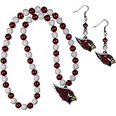 Siskiyou Sports NFL unisex-adult Fan Bead Earrings and Necklace Set
