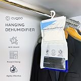 CUQOO Hanging Wardrobe Dehumidifier Bags 12 Pack Moisture Absorber Closet Damp view 2