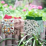 Grantop Gardening Gloves for Women 2 Pairs Floral Non-Slip Elastic Cuffs view 5