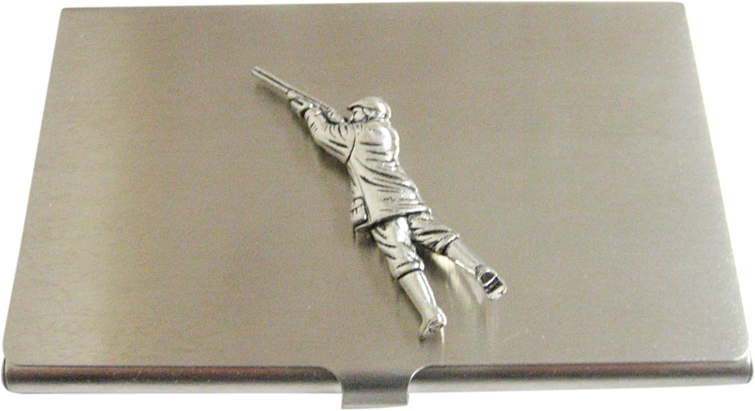 Amazon Com Kiola Designs Shooter Gamekeeper Business Card Holder Jewelry