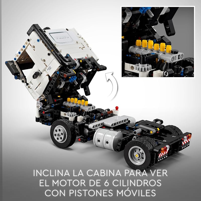 Caminhão lego technic fmx e veículos de brinquedo com escavadeira elétrica volvo ec230, para meninos e meninas de 10 anos ou mais, decoração de prateleira 42175