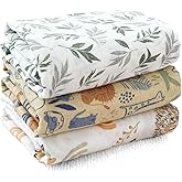CoolaPeach Muslin Swaddle Blankets for Baby Boys and Girls,3 Pack Breathable Soft Receiving Blanket,Large 43.3X 43.3 inches,Newborn Essentials Must Haves(Jungle)