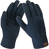 FZ FANTASTIC ZONE Women's Winter Touchscreen Wool Magic Gloves Warm Knit Fleece Lined for Women