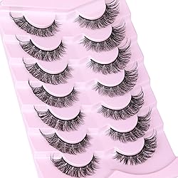 False Eyelashes Crossed Cluster Lashes Volume