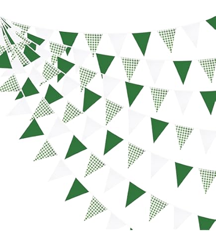 Creative Converting Chalkboard Pennant Banner - 18-Foot Black & White Party Decoration Banner