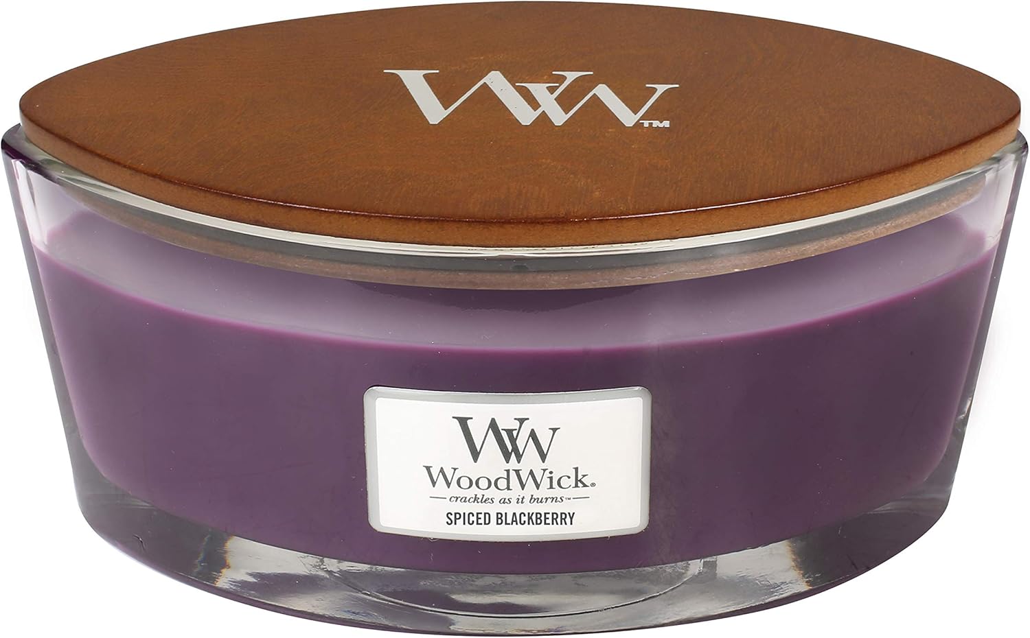 WoodWick Ellipse Scented Candle, Spiced Blackberry