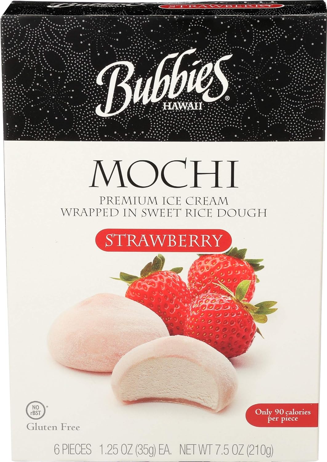 Bubbies Mochi Strawberry Mochi Ice Cream 7 5 Oz Amazon Ca Grocery