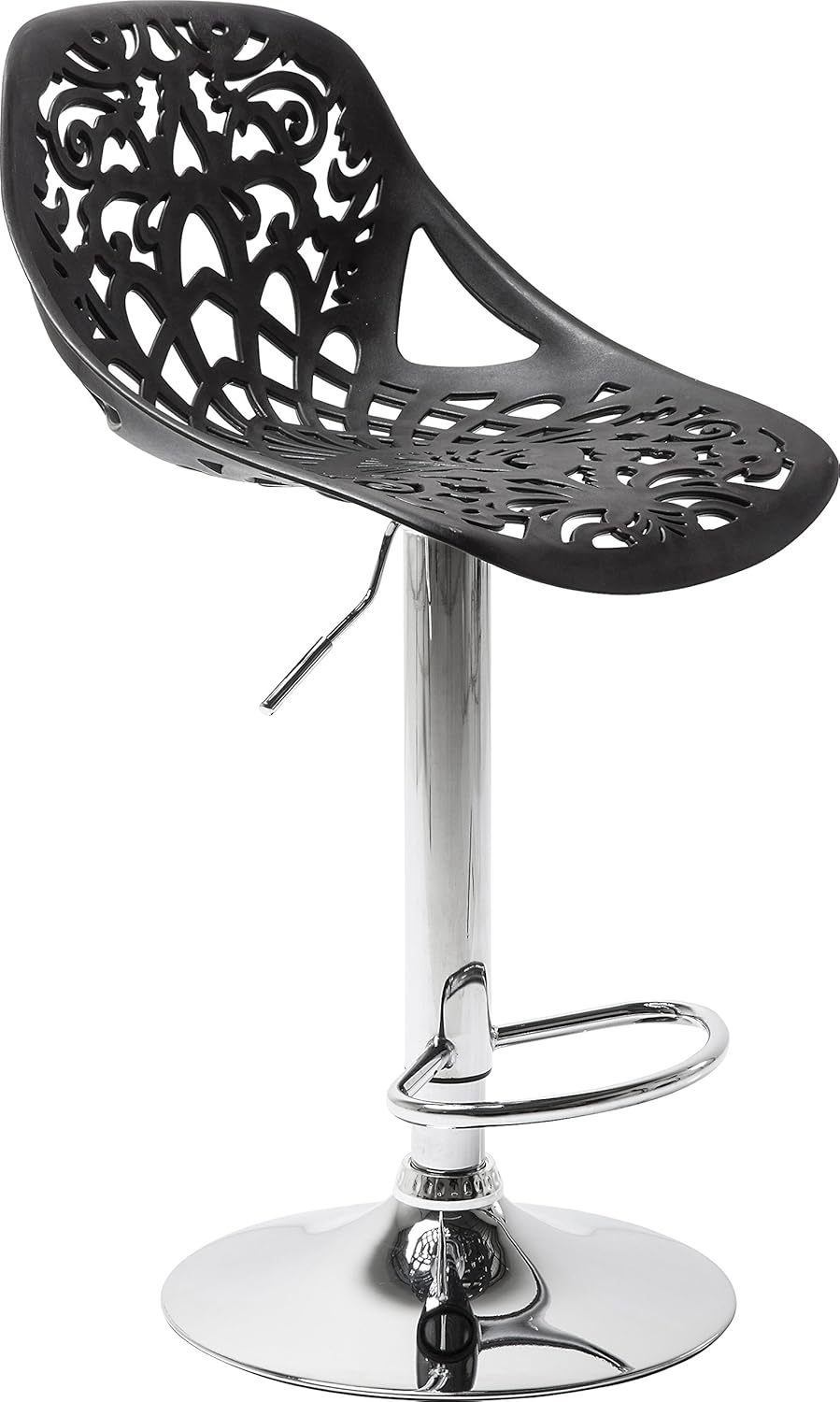 H/B/T moderner 76860 massiver Design-Tresenstuhl mit Rücklehne 85x44