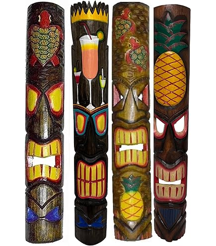 Amazon.com: WorldBazzar 20 inch Large Set of 5 Polynesian Hawaiian