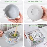 TEANAGOO Matcha Whisk Set 7 Pcs Ceramic Bowl Chawan Gift view 2
