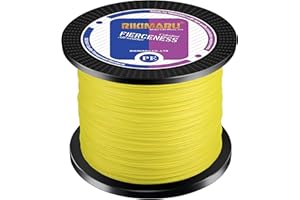 RIKIMARU Braided Fishing Line Abrasion Resistant Superline Zero Stretch&Low Memory Extra Thin Diameter 327-1094 Yds, 4-180LB