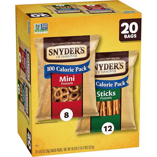 SNYDER’S OF HANOVER VARIETY PACK PRETZELS, 20 COUNT 0.92 OZ