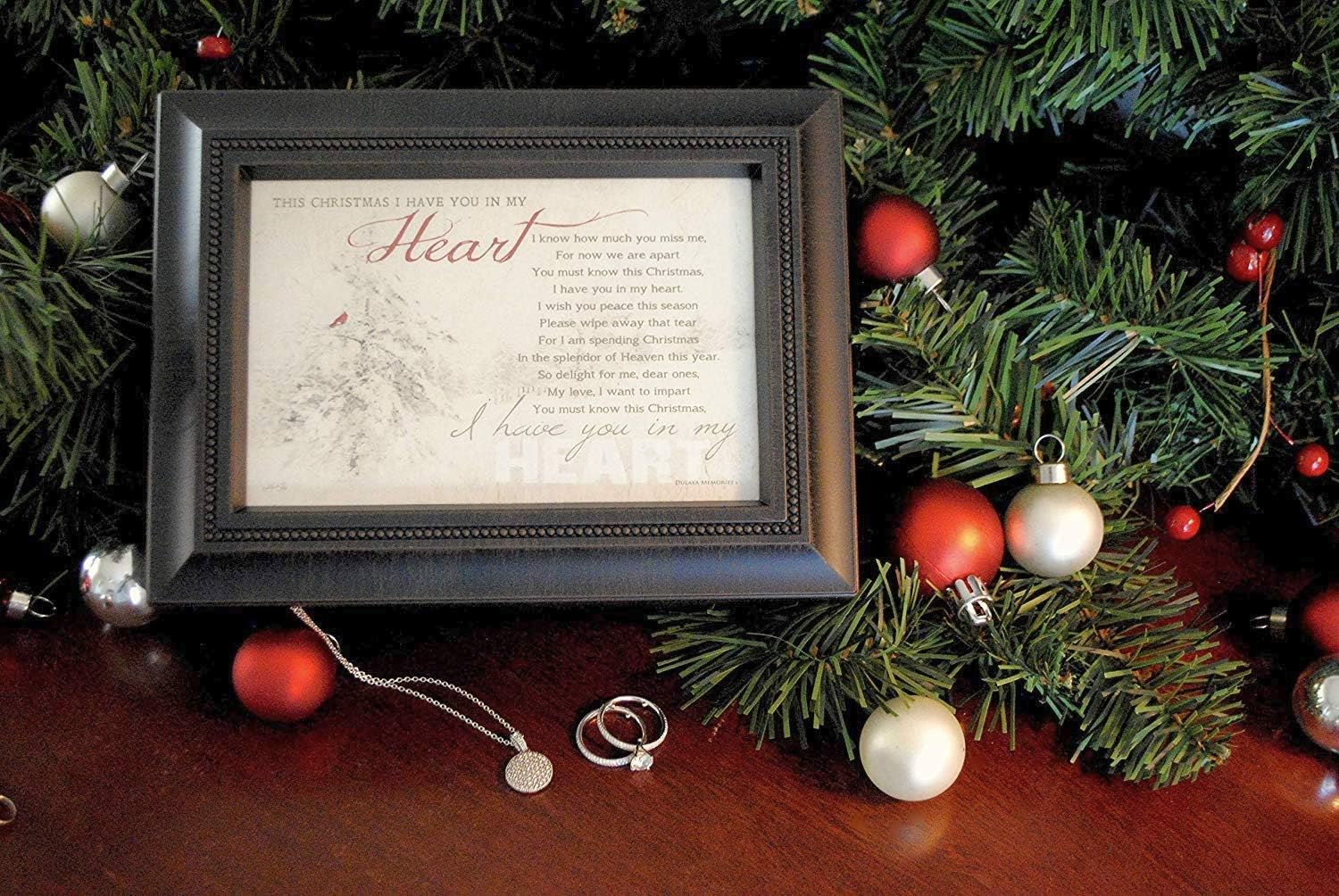 Amazon Com First Christmas Without Someone Memorial Gift Music Box In Loving Memory Of A Loved One During The Holidays Home Kitchen