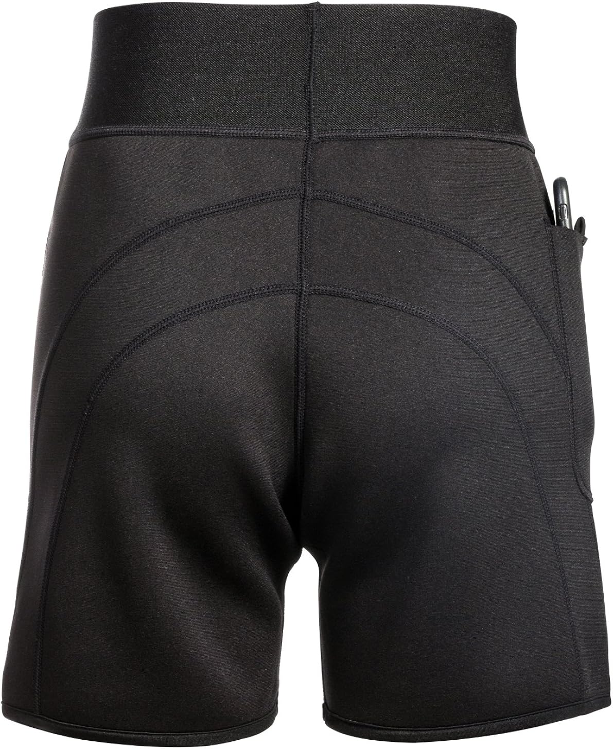 Women Weight Loss Hot Neoprene Sauna Sweat Pants with Side Pocket Workout Thighs Slimming Capris Leggings Body Shaper: Clothing