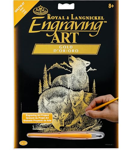 Amazon.com: Royal and Langnickel Silver Engraving Art, Dolphins