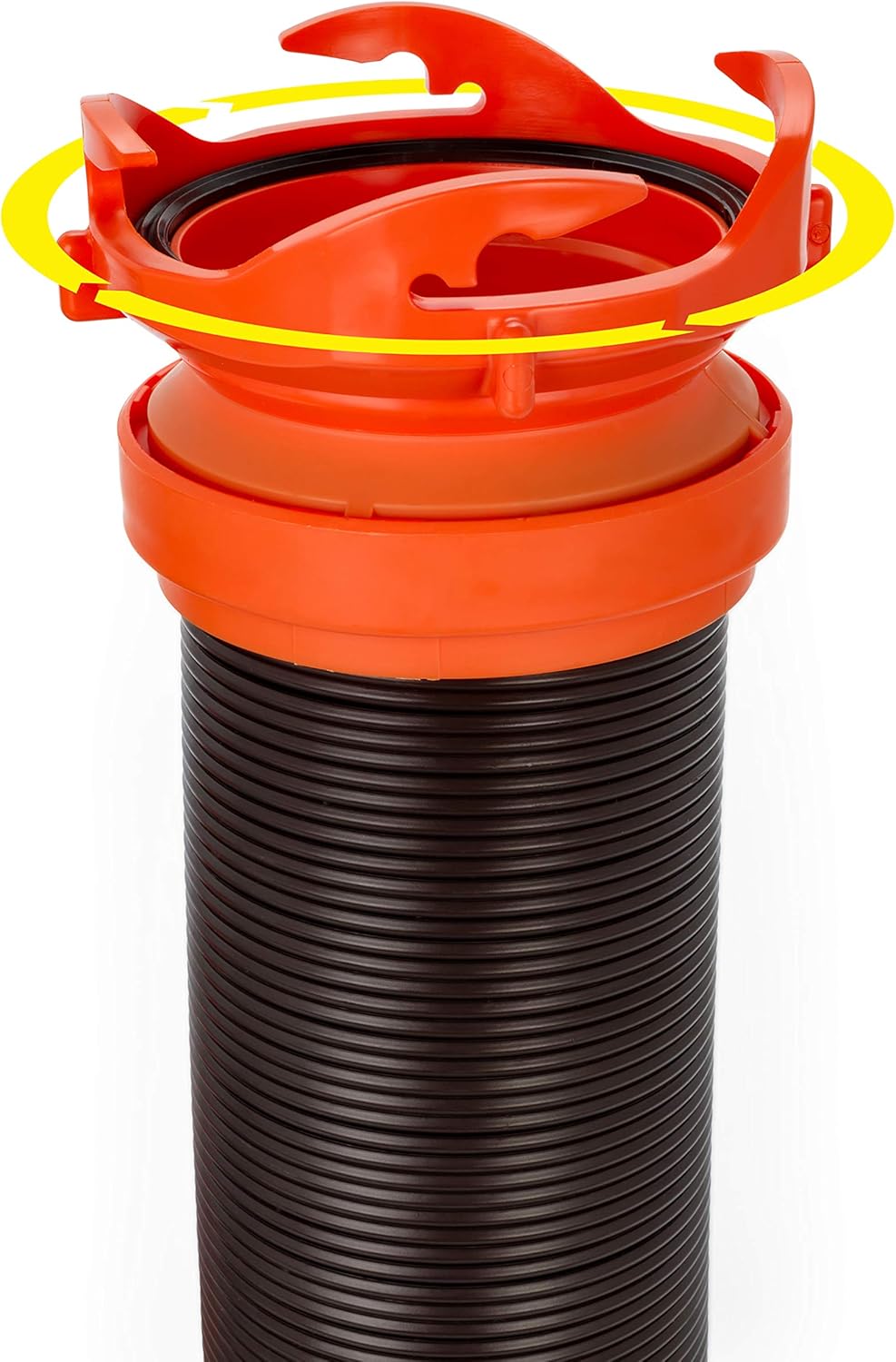 Camco RhinoFLEX 15ft RV Sewer Hose Kit, Includes Swivel Fitting and Translucent Elbow with 4-In-1 Dump Station Fitting, Storage Caps Included, Frustration-Free Packaging (39770): Automotive