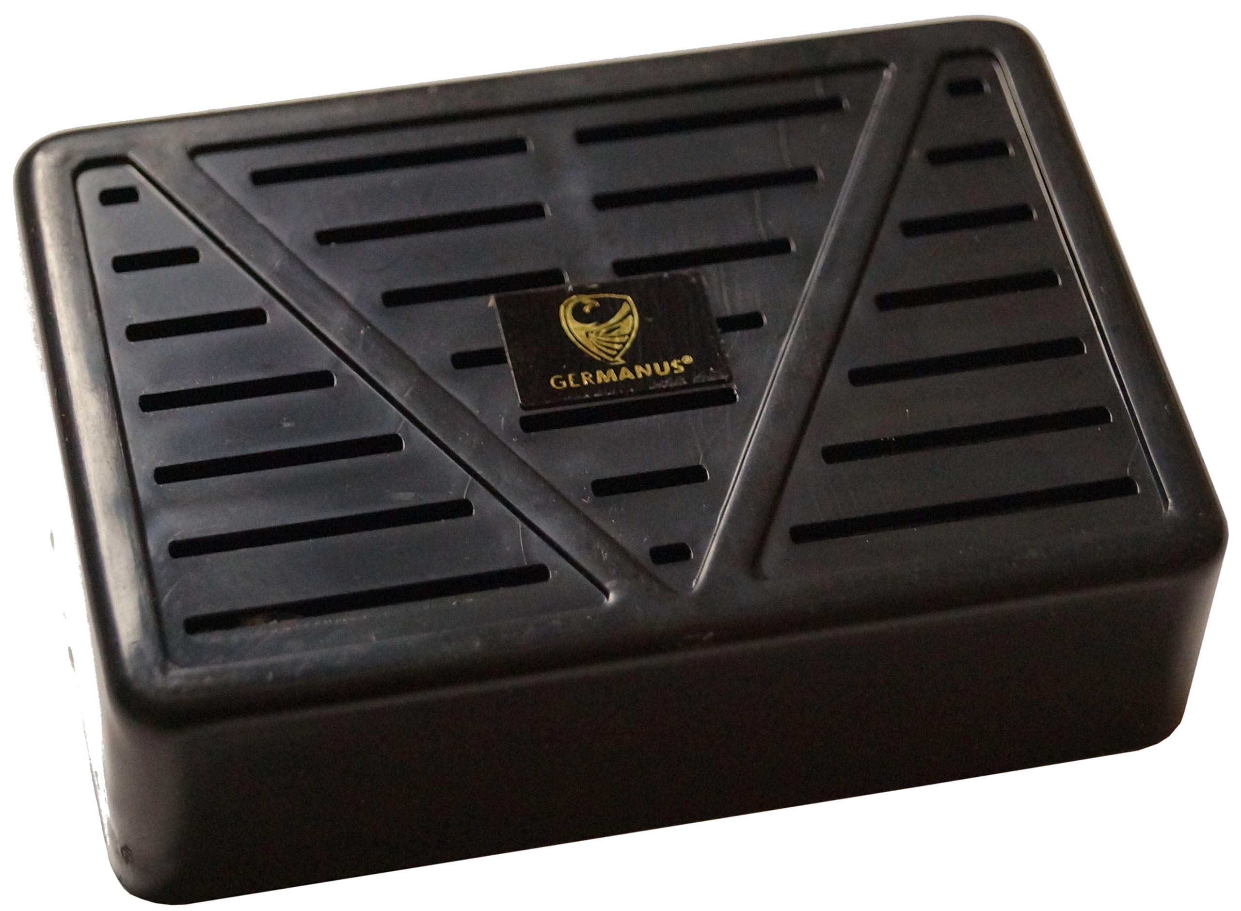 GERMANUS Humidor Cigar Humidifier, quad, black, with crystals