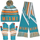 Vintage Classic Skull Cap Beanie Hat Cuffed Winter Hat Knit Comes with Warm Gloves Scarf Gifts for Men Women Fans