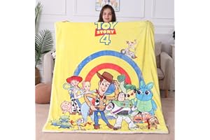 MEIKADU Kid's Throw Blanket - Plush 50" x 60" Throw Blanket for Boys & Girls, Soft Fleece Throw Blanket for Toddlers, Cozy, Fade Resistant Warm Blanket for Kids (Toy, Throw(50''×60''))