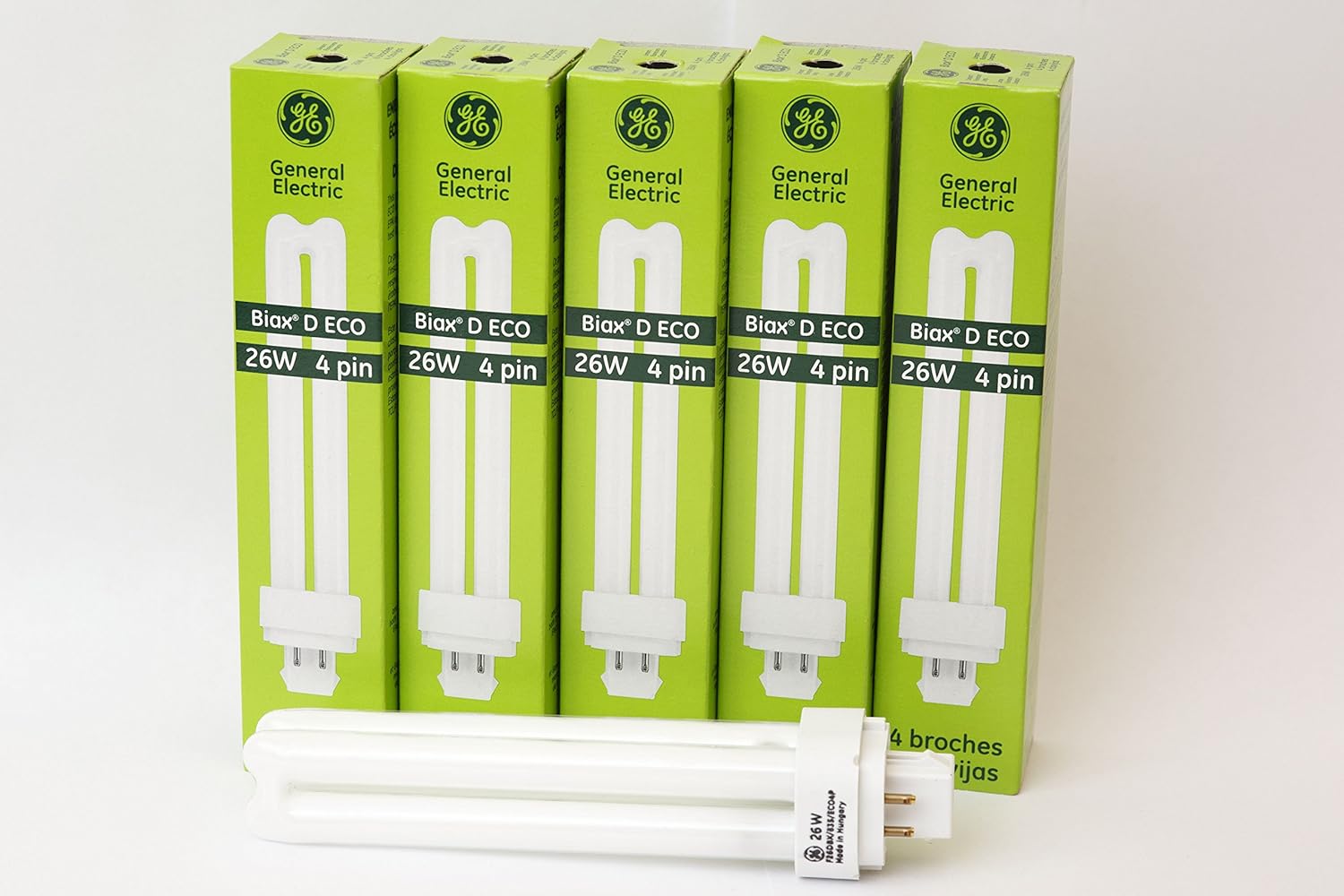GE Biax D ECO 26W 4 Pin Compact Flourescent Lamp Bulb (5 Pack) F26DBX