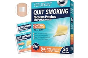 FLAMEBEAUTY Nicotine Patches - 30 Count Gradual Reduction System, Transdermal Quit Smoking Aid with Natural Botanicals, Stop Smoking Patches That Work | Parches de Nicotina (Step 1-21mg)