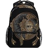 ALAZA Boho Moon Sun Witchy Dream Catcher Large Backpack Personalized Laptop iPad Tablet Travel School Bag with Multiple Pockets