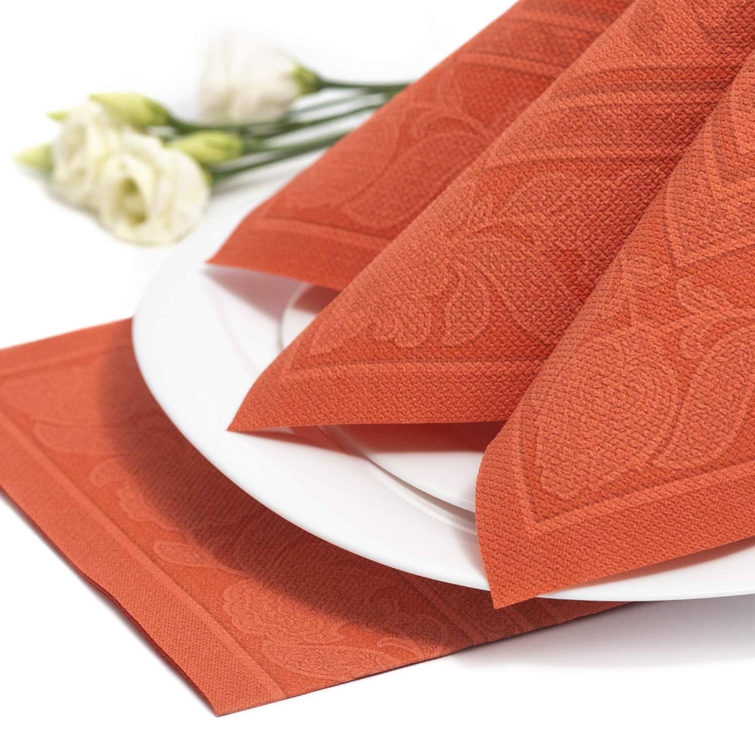 Papstar 50 Serviettes Royal Collection Pliage 1 4 40 Cm X 40 Cm Terracotta Ornaments Commerce Industrie Et Science Produits Jetables Zwembaddebeemd Nl