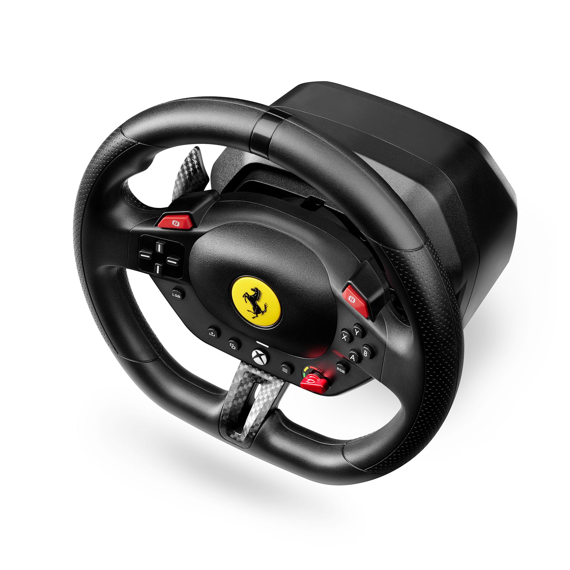 Thrustmaster T98 Ferrari 296 GTS – Offizielles Ferrari Rennlenkrad & Pedal-Set für Xbox Series X|S, Xbox One & PC – Bungee-Cord-System, Magnetische Pedale, Manettino-Wahlschalter 3