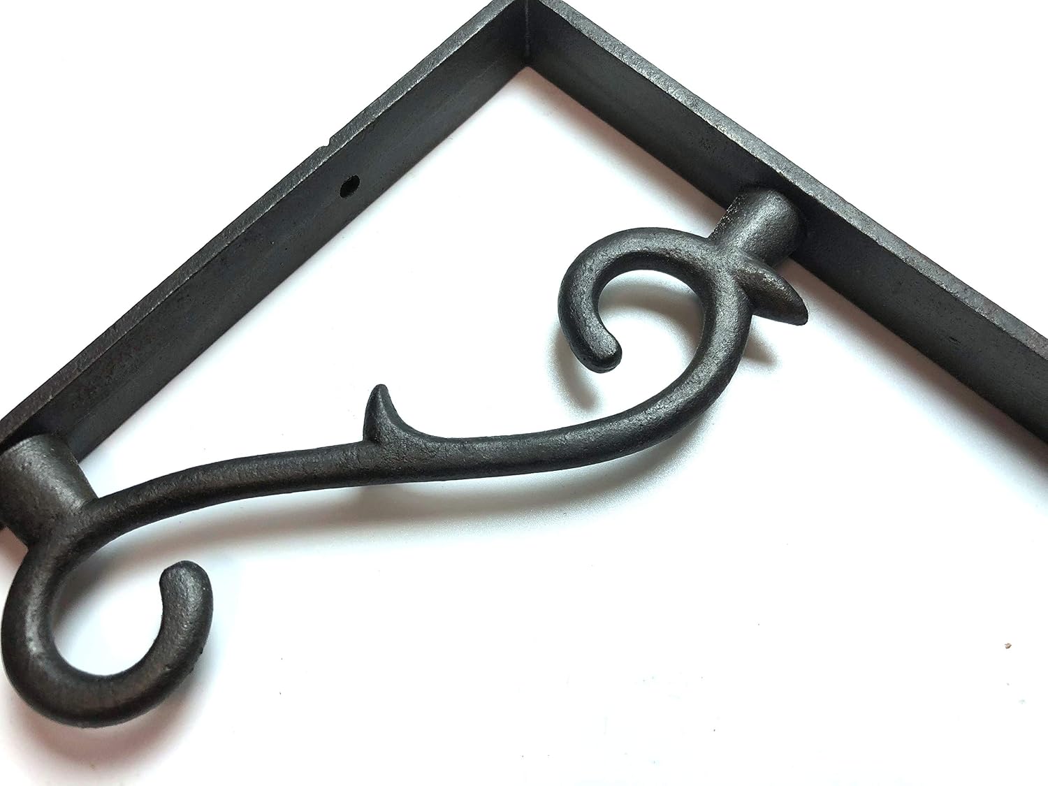 Shelf Bracket Thorn Cast Antique Iron 175mm x 135mm (Pair of Brackets) - Image 3
